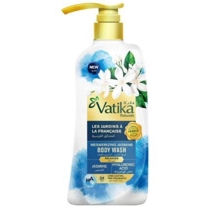Vatika Naturals Mesmerizing Jasmine Body Wash 700ml, 24H Fragrance, Hyaluronic Acid, with French Essential Oils