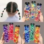 Élastiques à cheveux pour fille – couleurs assorties