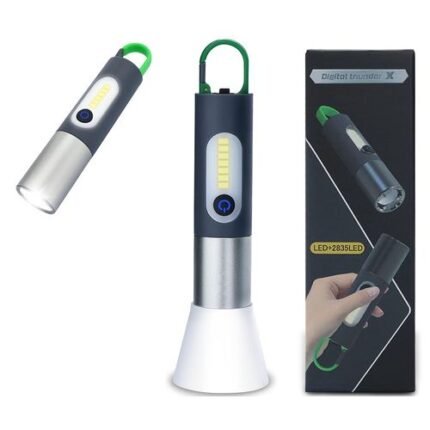 Lampe de Poche Rechargeable LED Digital Thunder X