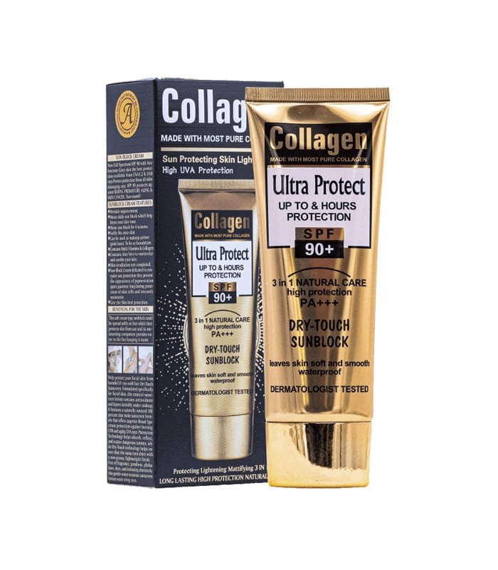 Collagène Ultra Protect 3en1 Dry Touch SPF 90+ 100ml | Finesse Tunisie Collagène Ultra Protect 3en1 Dry Touch SPF 90+ 100ml | Finesse Tunisie