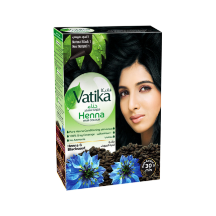 Vatika - Teinture Capillaire Au Henna N°1 Noir Naturel - Drest