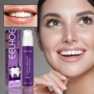 EELHOE Purple Corrector Sérum Correcteur Violet Nettoyant et Blanchissant pour Dents Jaunes