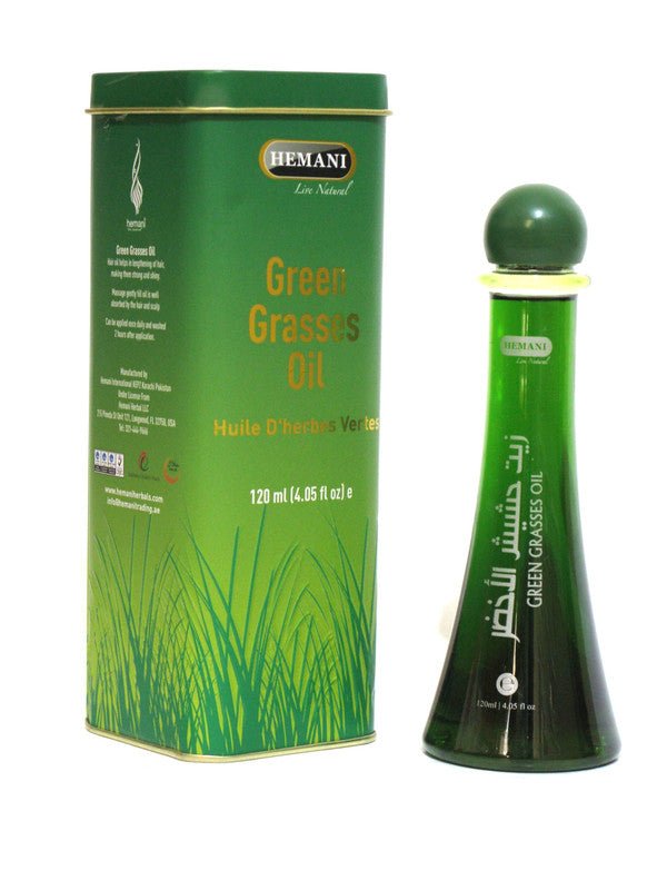 Huile capillaire Green Grass de Hemani 120 ml Huile capillaire Green Grass de Hemani 120 ml