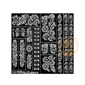 Henna Naksha -Large Henna Stencil Sheet – Arabic Floral Mehndi Design Set - Storekom
