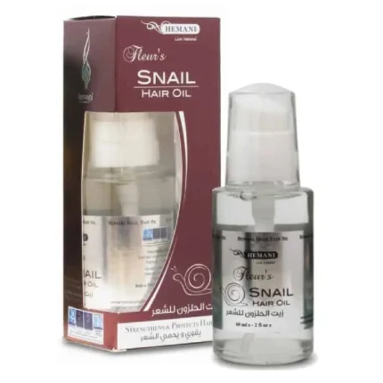Huile Capillaire à la Bave d'Escargot Hemani - 60ml