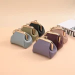 Porte-monnaie pour femmes en faux cuir couleur unie avec chaîne, petit sac à pièces élégant et pratique - Nihaojewelry France