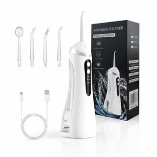 USB Rechargeable Water Flosser with Interchangeable Toothbrush Head USB Rechargeable Water Flosser with Interchangeable Toothbrush Head