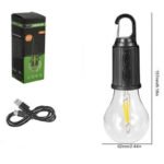 Lampe LED Suspendu Rechargeable Noir