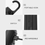 Lampe LED Suspendu Rechargeable Noir