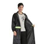 Impermeable Largo Reflectante con Capucha