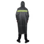 Impermeable Largo Reflectante con Capucha