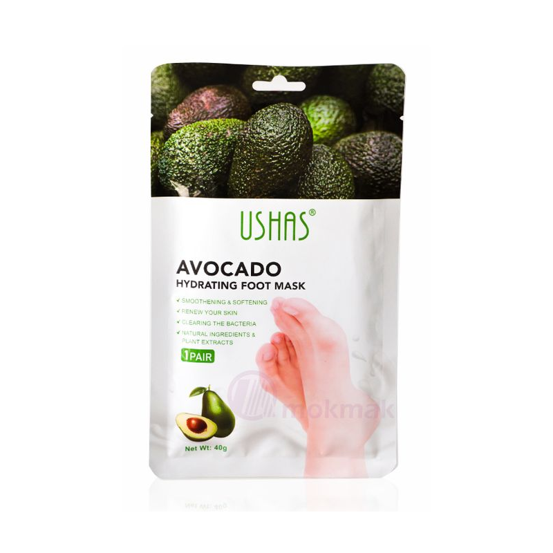 ushas-masque-pieds-avocado-anti-callosités-et-peau-morte USHAS - Masque Pieds Avocado - Anti Callosités et Peau Morte